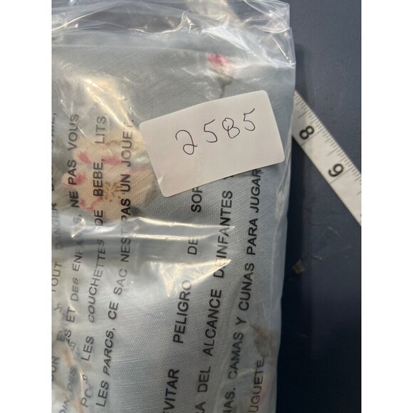 Adrianna Papell Linen Blend Dress 8 Floral V-Neck Resort Coastal Resort Summer - Picture 9 of 9